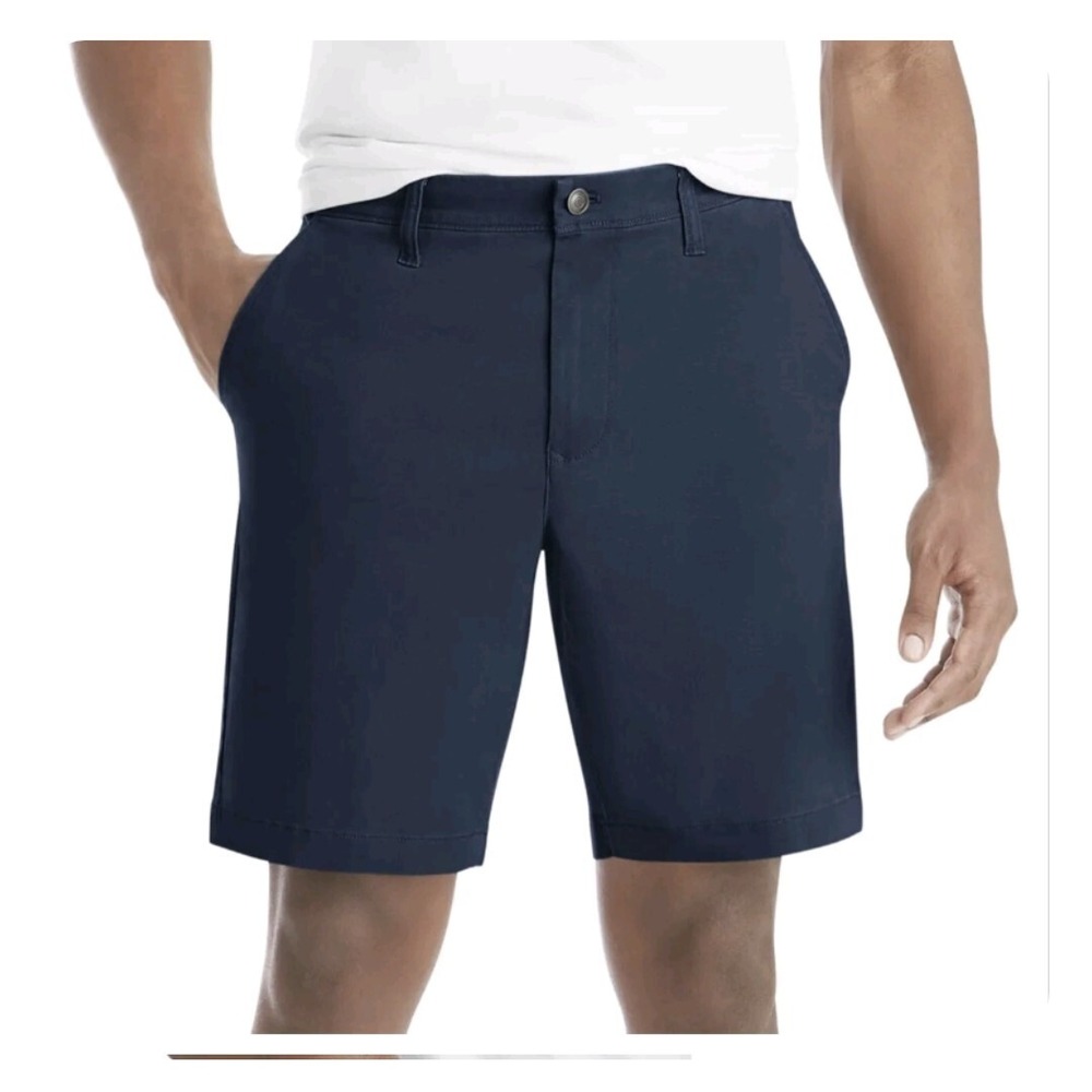 Member's Mark Men's Everyday Stretch Flat Front Short, color Blue Cove Size 40